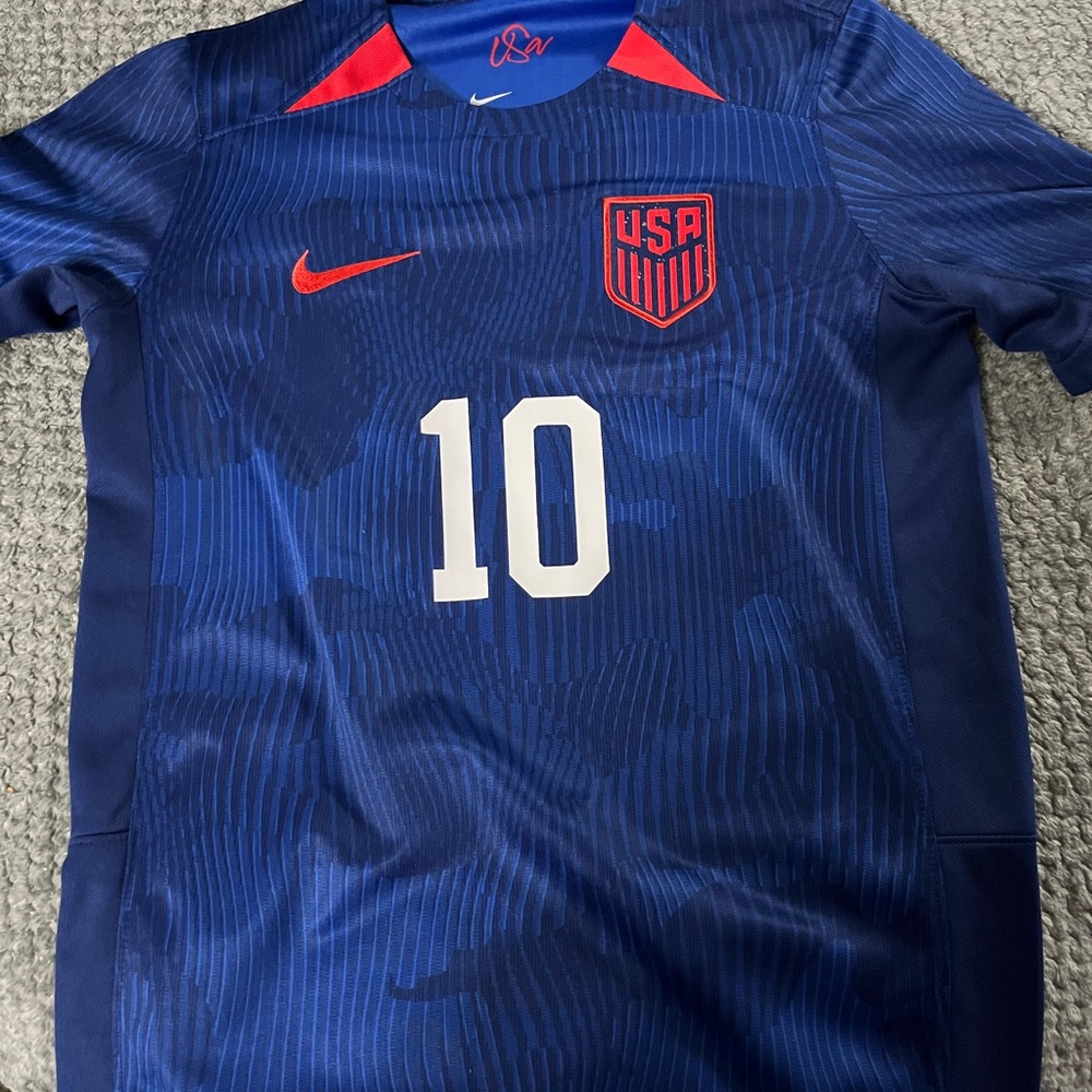 Nike USA Soccer Jersey Blue and Red